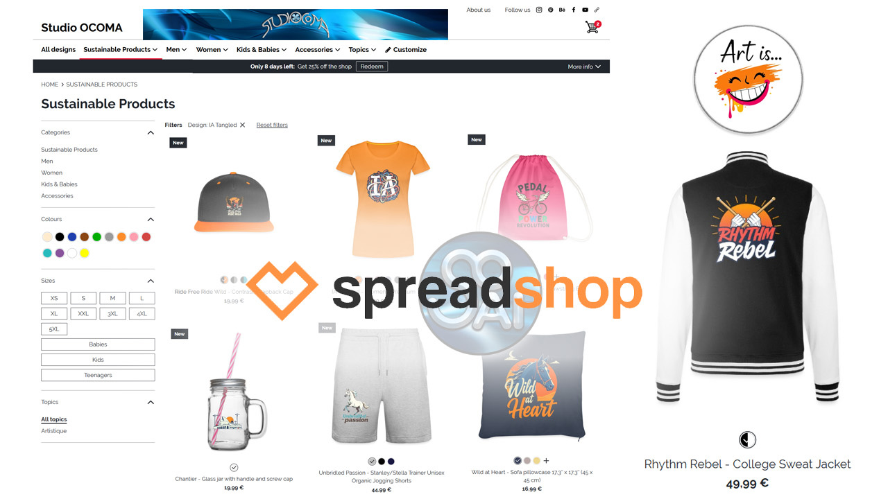 OCOMA Spreadshop